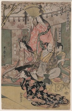 hideyoshi and his wives Kitagawa Utamaro Japanese Oil Paintings